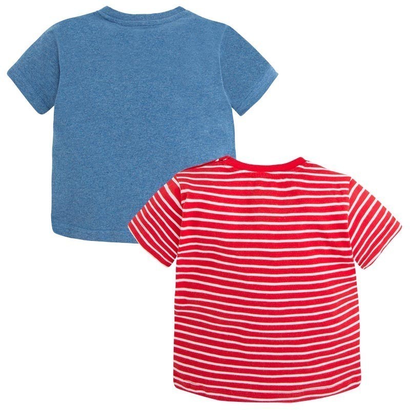 Komplet majic v modro-rdeči barvi (1045-045) - Mayoral
