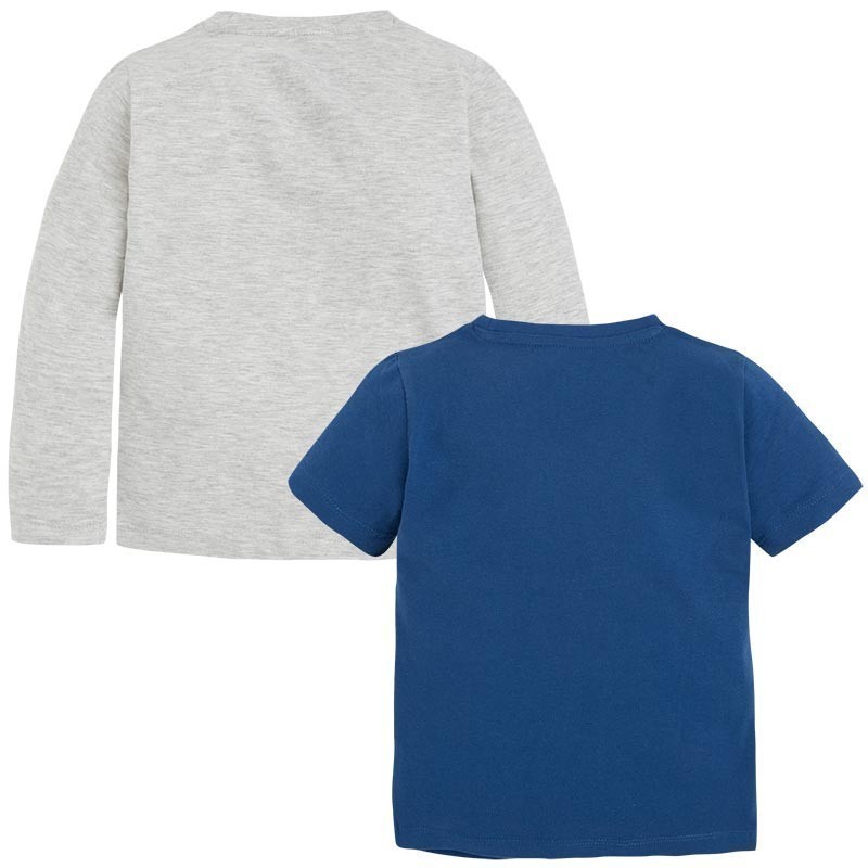 Sivo-moder komplet majic za dečke (3098-083) - Mayoral