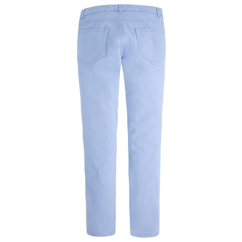 Jeans natrgane hlače v svetlo modi barvi za punce - Mayoral