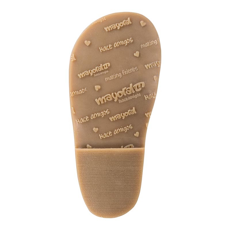 Srebrni usnjeni sandali za punce - Mayoral