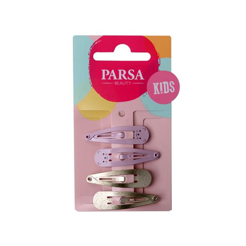Komplet 4-h špang za lase Basic kitty clips - Parsa