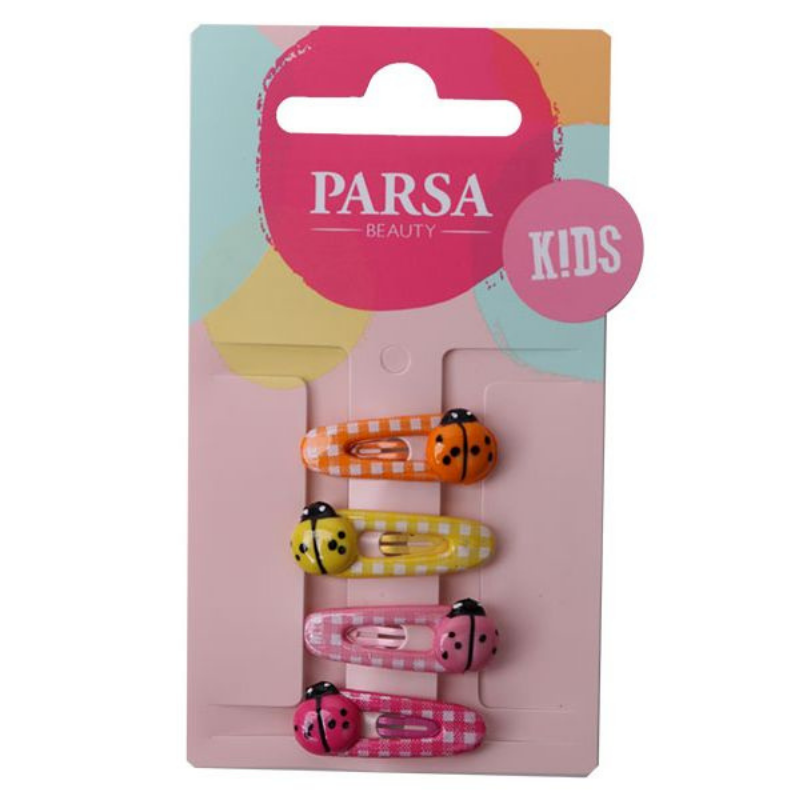 Komplet 4-h špang za lase Ladybugs - Parsa