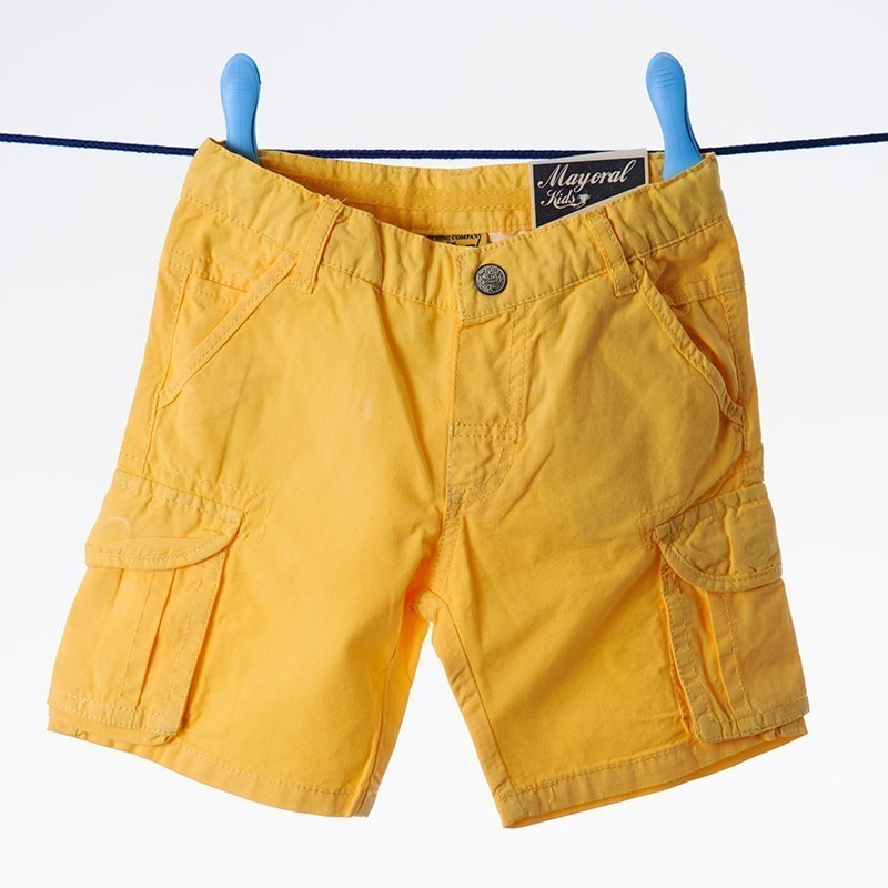 Rumene ˝kargo˝ kratke hlače (3238-082) - Mayoral
