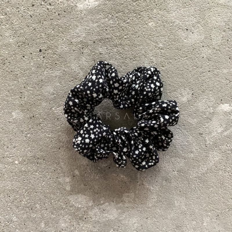 Elastika za lase scrunchie EMI Tiny flowers - by Marsala