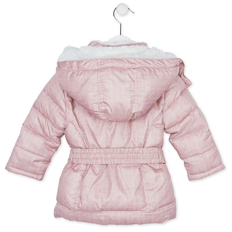 Podstavljena zimska jakna PINK CAMOUFLAGE za cure leđa - Losan