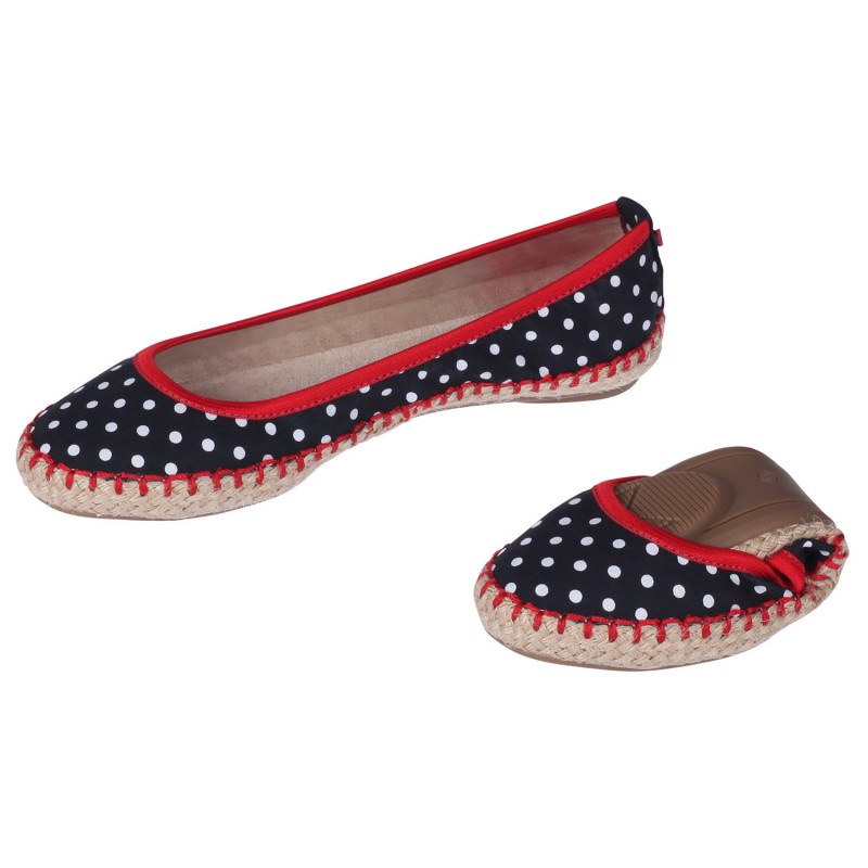 Balerinke za žene GIGI Black/White Polka Dot - Butterfly Twists