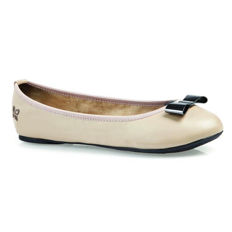 Balerinke za ženske CHLOE Nude - Butterfly Twists