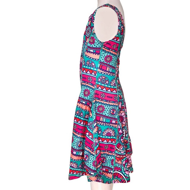 Obleka za punce Flow Dress v potisku Zen - Chooze