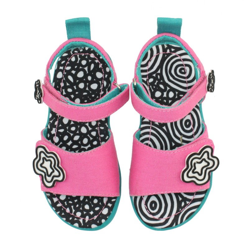 Platneni sandali za punce Happy v barvi Energy Bw - Chooze