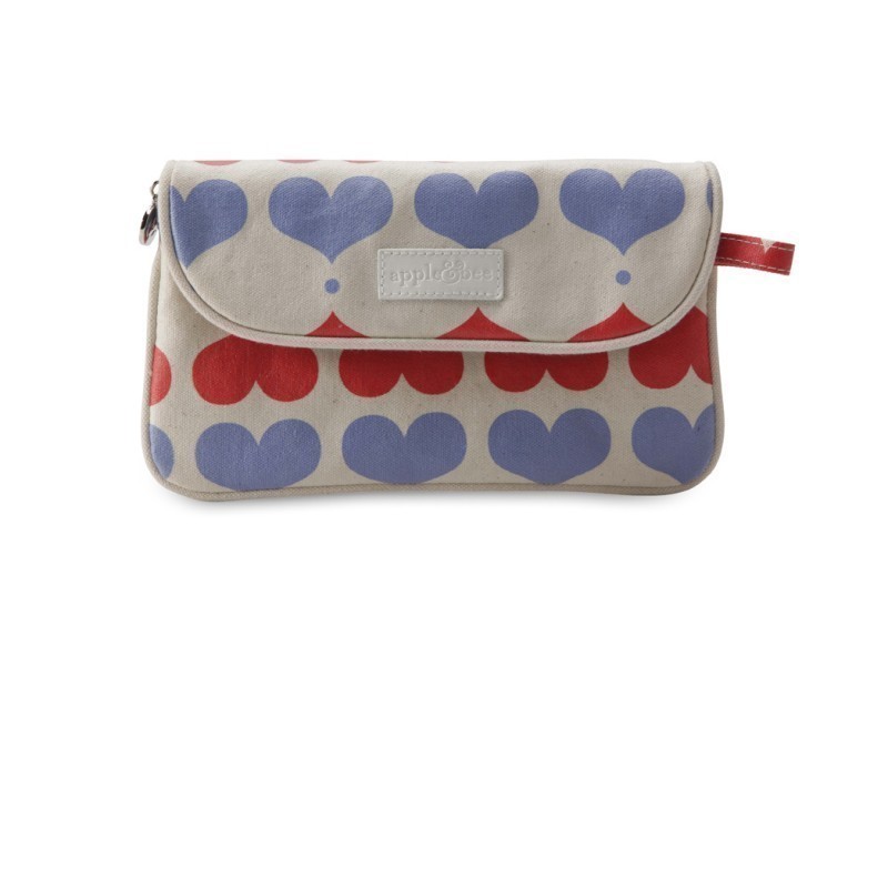 Kozmetična torbica v obliki pisma v barvi Lovehearts (LH-004) - Apple&Bee