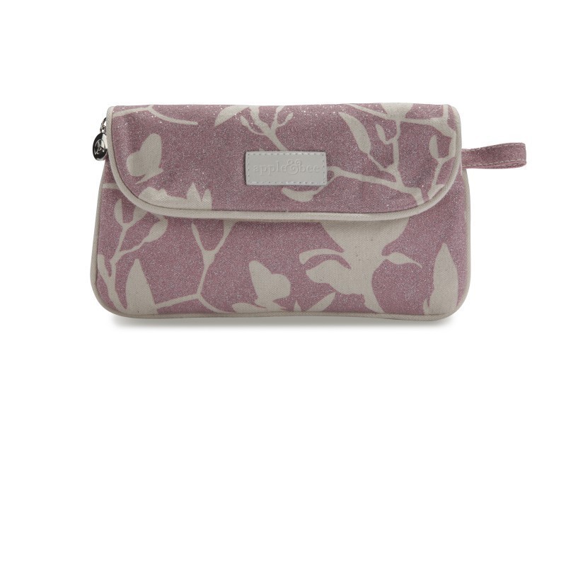 Kozmetična torbica v obliki pisma v barvi Magnolia Shimmer (MS-004) - Apple&Bee