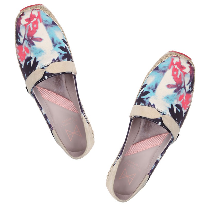 Espadrile s spominsko peno za ženske Maya Romantic Floral - Butterfly Twists