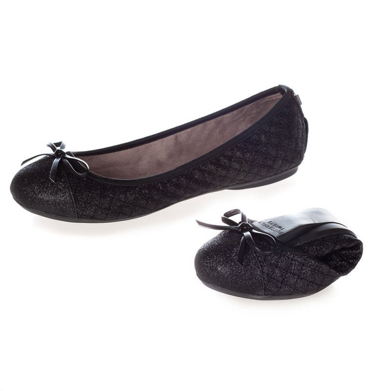 Balerinke za žene OLIVIA BLACK GLITTER - Butterfly Twists