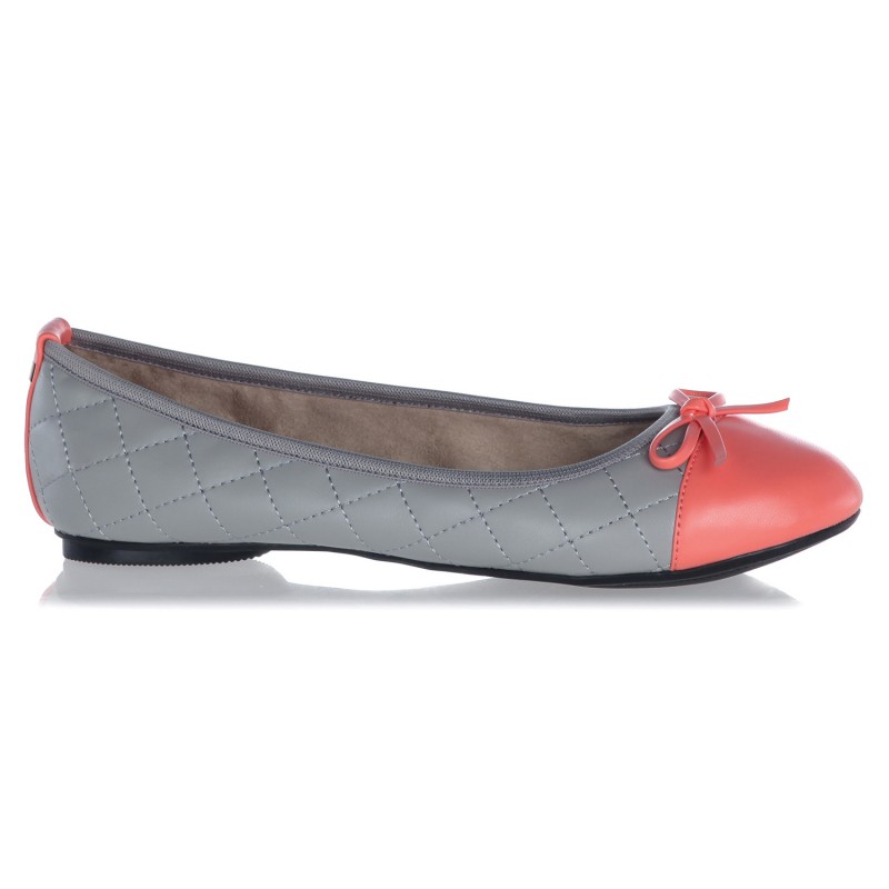 Balerinke za ženske Olivia Dove Grey - Coral - Butterfly Twists