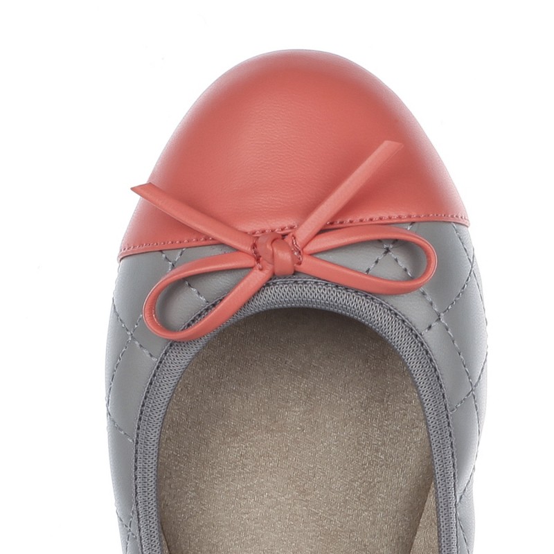 Balerinke za žene OLIVIA Dove Grey - Coral - Butterfly Twists