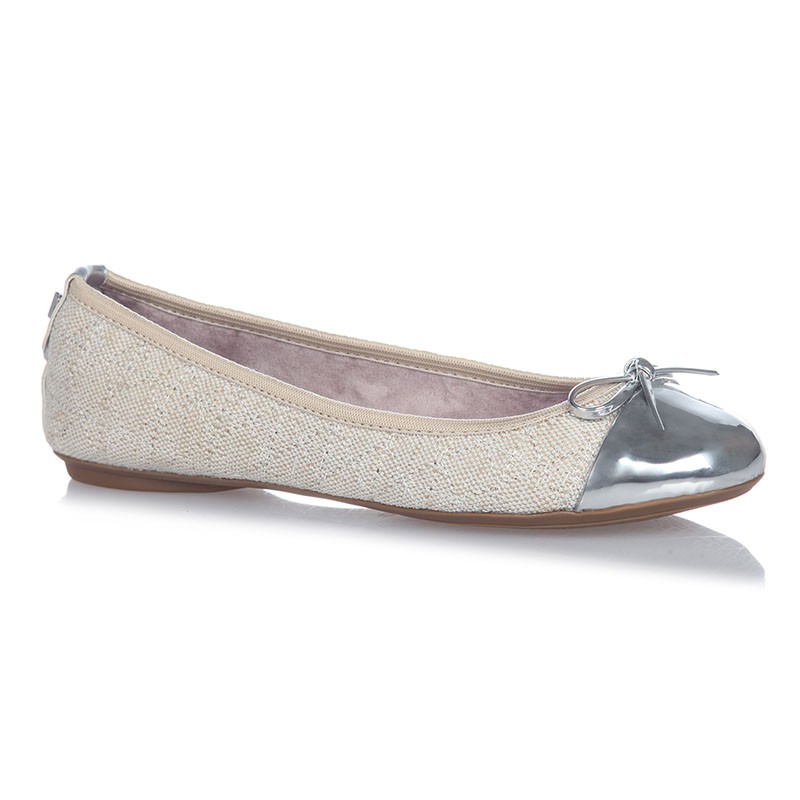 Balerinke s spominsko peno OLIVIA Silver Linen - Butterfly Twists