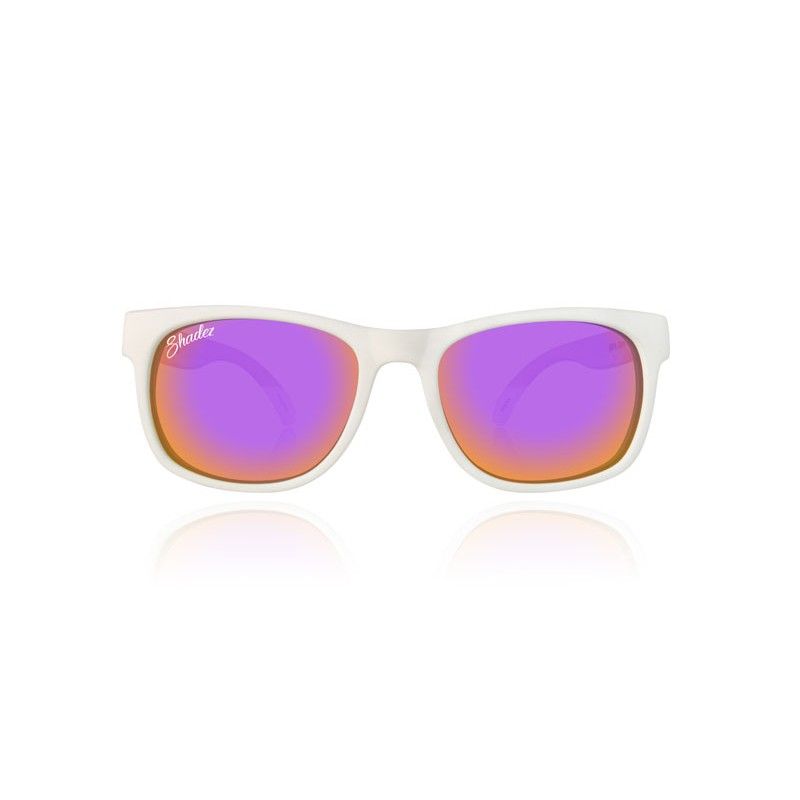 Polarizirana sončna očala za otroke VIP White - Purple - Shadez