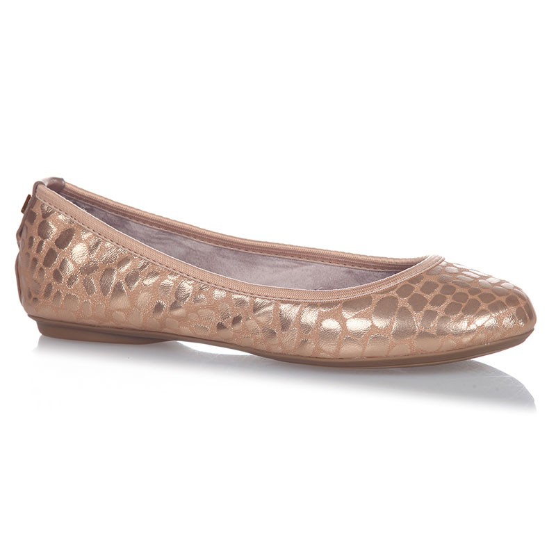 Balerinke s spominsko peno SOPHIA Rose Gold Metalic Leopard - Butterfly Twists