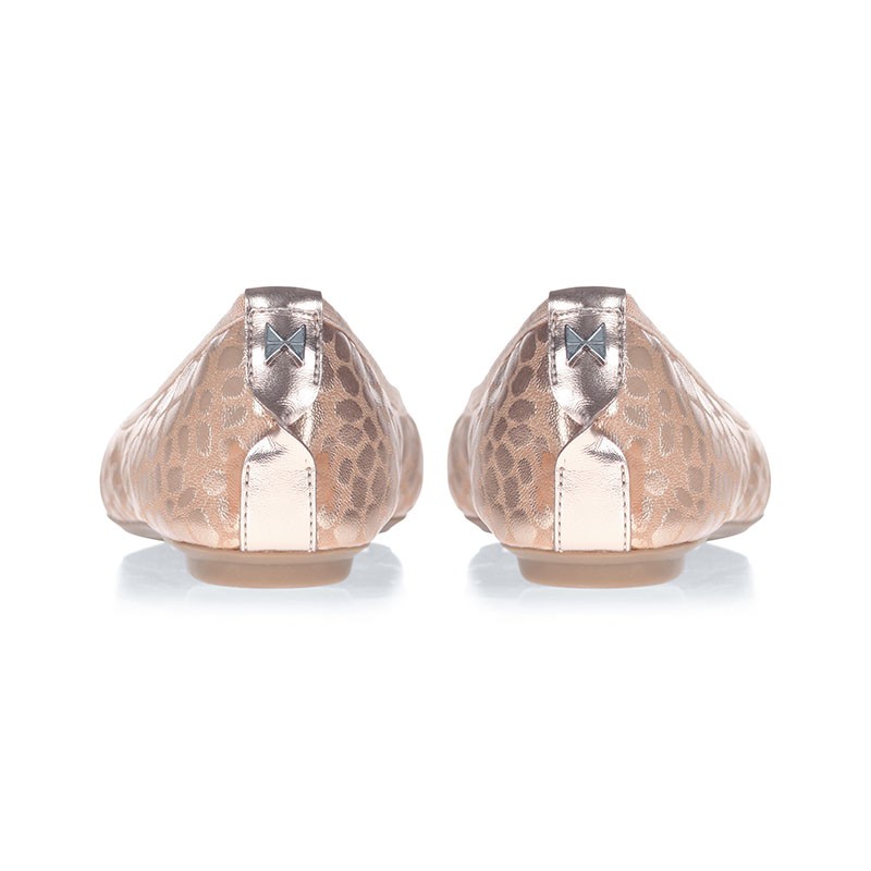 Balerinke s spominsko peno SOPHIA Rose Gold Metalic Leopard - Butterfly Twists