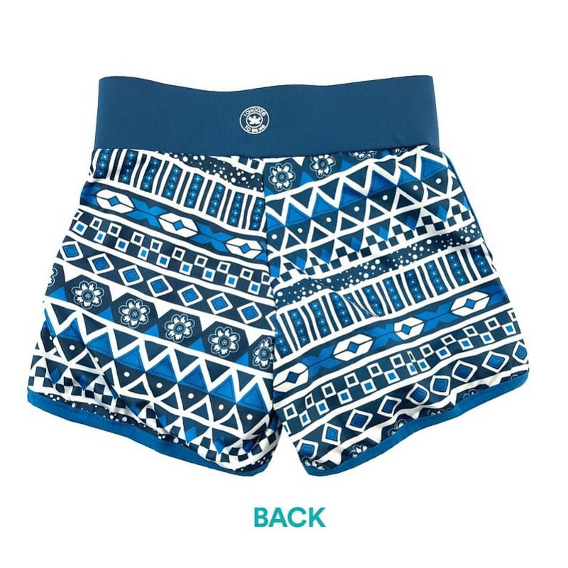 Športne kratke hlače Sprint Shorts za punce v Amaze Blue potisku - Chooze