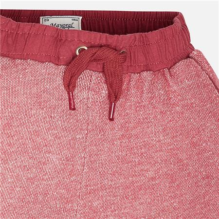 Bombažne športne hlače z vrvico za punce v rdeči barvi - Mayoral