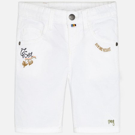 Bele jeans kratke hlače za fante - Mayoral