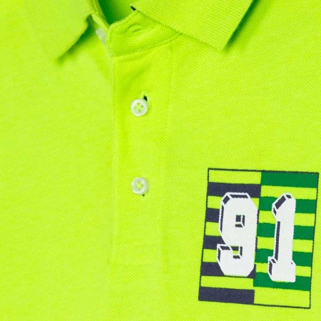 Neon rumena polo majica za fante - Mayoral