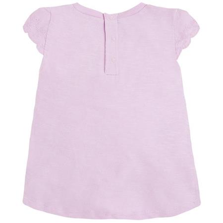 Majica s kratkimi rokavi za punčke Basic v barvi lila - Mayoral