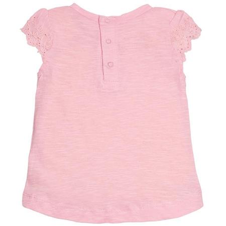 Majica s kratkimi rokavi za punčke Basic v roza barvi - Mayoral