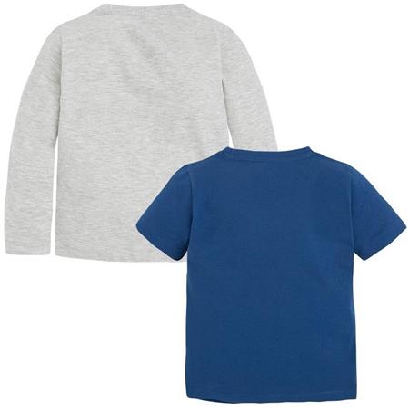 Sivo-moder komplet majic za dečke (3098-083) - Mayoral