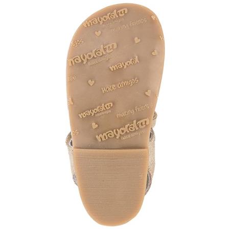 Usnjeni sandali za punce v zlati barvi - Mayoral