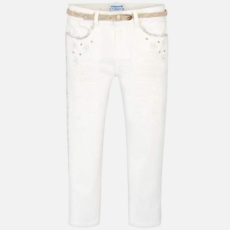 Bele jeans hlača za punce - Mayoral