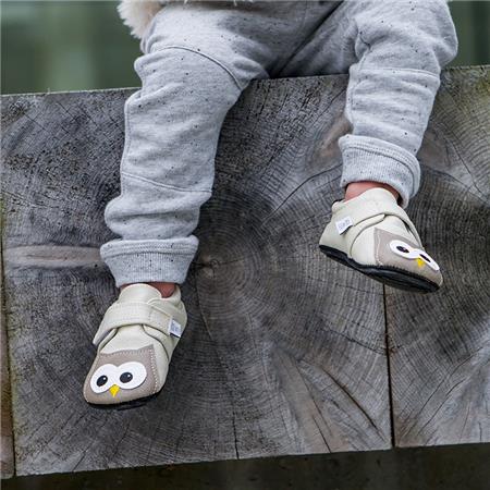 Kožne papuče Owl ALMA za djecu live - Jack 