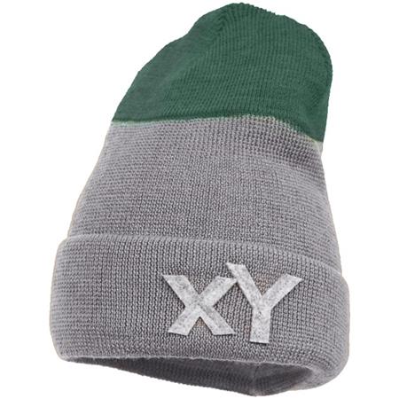 Zimska kapa HEY za fante v sivo - zeleni kombinaciji - Pupill