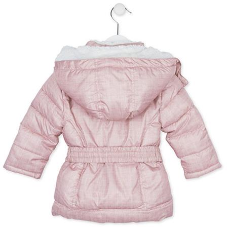Podstavljena zimska jakna PINK CAMOUFLAGE za cure leđa - Losan