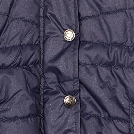 Podložen zimska jakna DREAM CHIC v bleščičasti modri barvi za punce - Losan