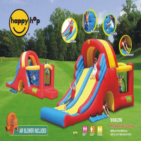 Napihljiv trampolin MEGA SCIVOLO COMBO za otroke - HAPPY HOP