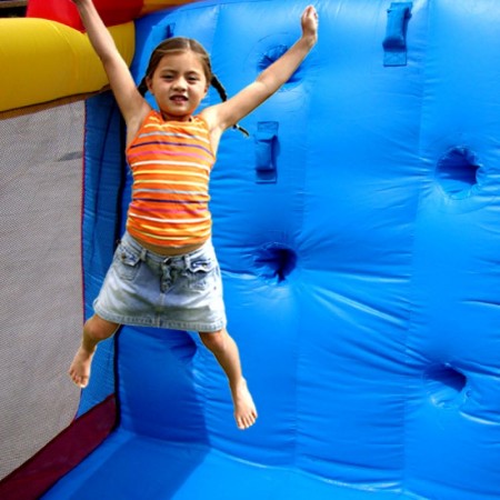 Napihljiv trampolin MEGA SCIVOLO COMBO za otroke - HAPPY HOP