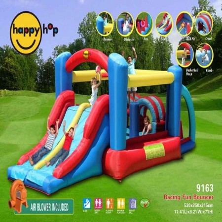 Napihljiv trampolin NEW PERCORSO za otroke - HAPPY HOP