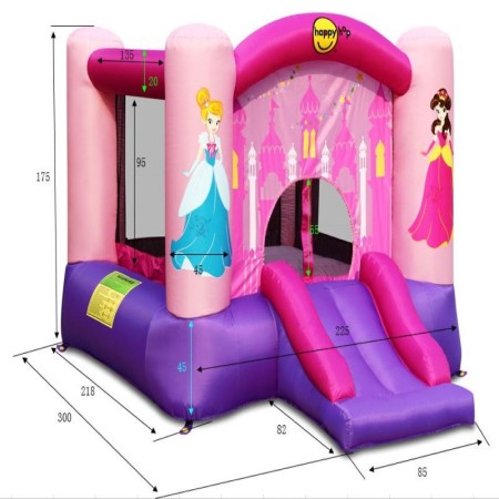 Napihljiv trampolin PRINCIPESSA za otroke - HAPPY HOP