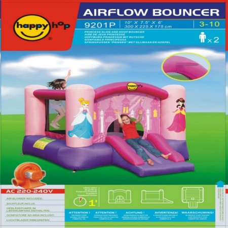 Napihljiv trampolin PRINCIPESSA za otroke - HAPPY HOP