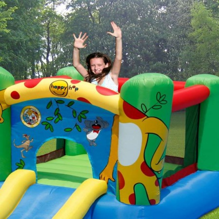 Napihljiv trampolin GIRAFFA za otroke - HAPPY HOP