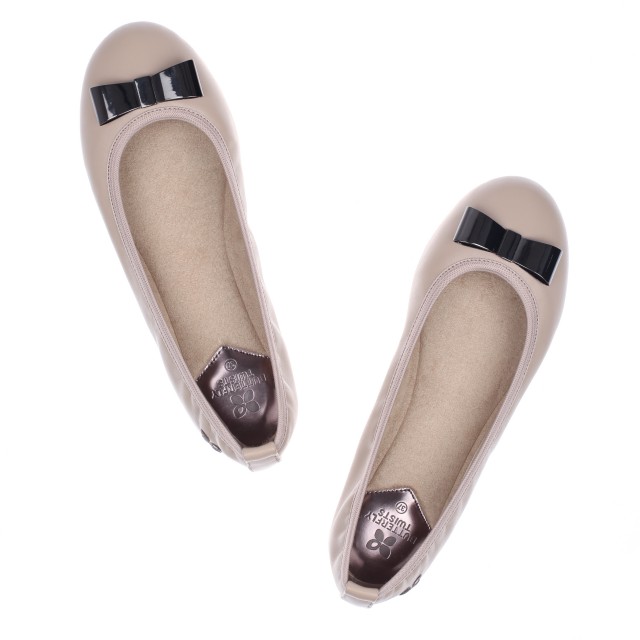 Balerinke za ženske CHLOE Nude - Butterfly Twists