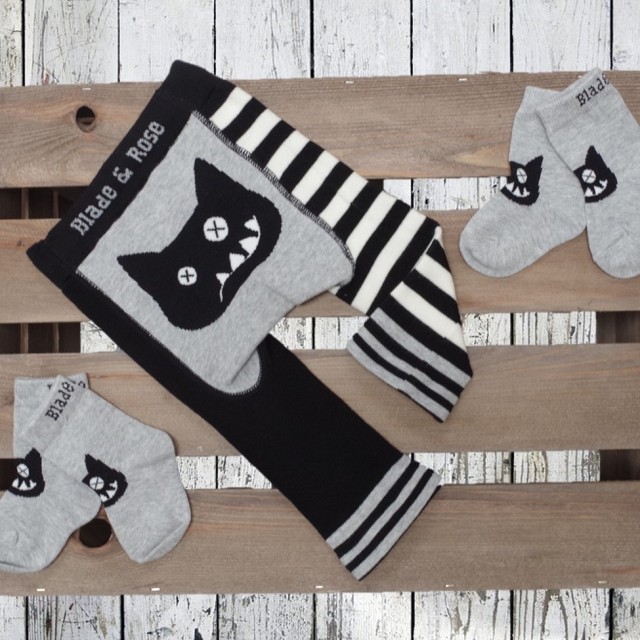 Komplet nogavic za fante Crazy Cat socks - Blade&Rose