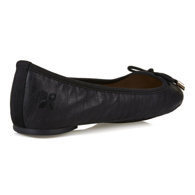 Balerinke za žene FRANCESCA Black Croc - Butterfly Twists