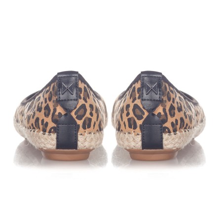 Platnene espadrile za ženske GIGI TAN LEOPARD - Butterfly Twists