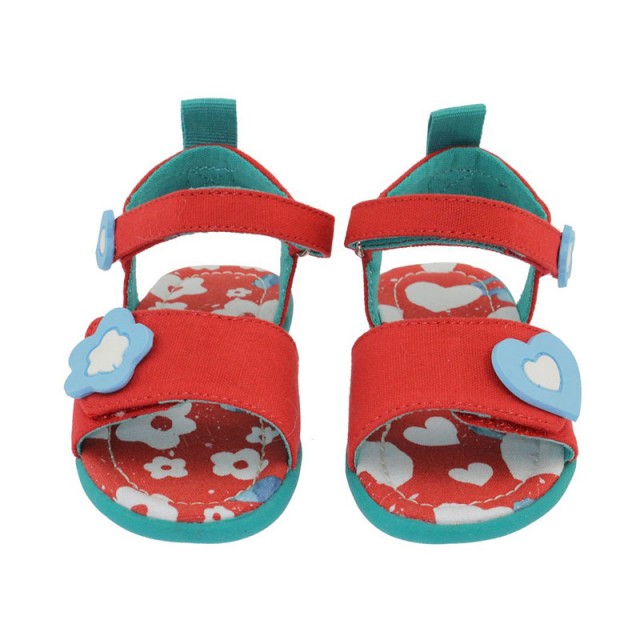 Platneni sandali za punce Happy v barvi Bloom - Chooze