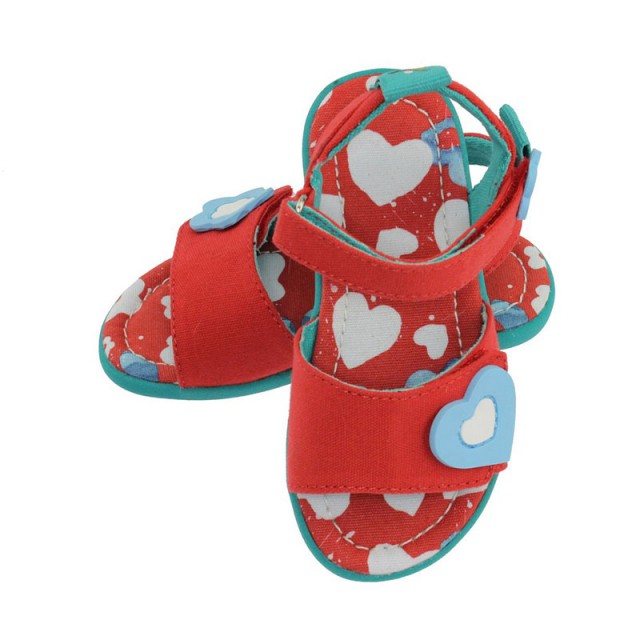 Platneni sandali za punce Happy v barvi Bloom - Chooze