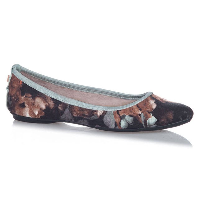 Balerinke s spominsko peno JANEY Mint Blurred Floral - Butterfly Twists