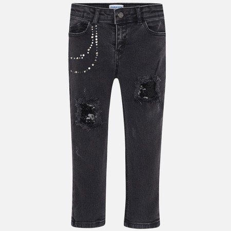 Crne jeans hlače za cure - Mayoral